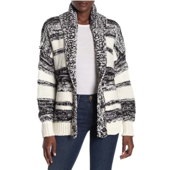 360 Sweater Annie Stripe Knit Cardigan - Picture 2 of 9